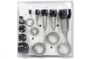 Specialty Products Hose Sleeving Kit Black Braided Stainless Steel 7371