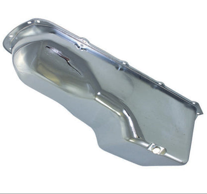 Specialty Products Engine Oil Pan 74-81 Pontiac V8 Steel Stock Chrome 7455