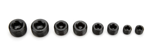 Specialty Products Pipe Plugs Allen Head Black (8pc) 8250BK