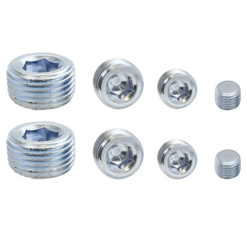 Specialty Products Pipe Plugs Allen Head Zinc (8pc) 8250