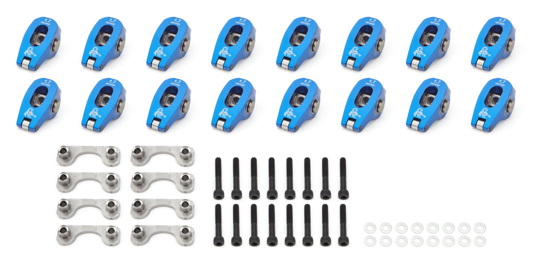 Scorpion Racing GM LS Roller Rocker Arms 1.7 Ratio 8mm Ped Mount