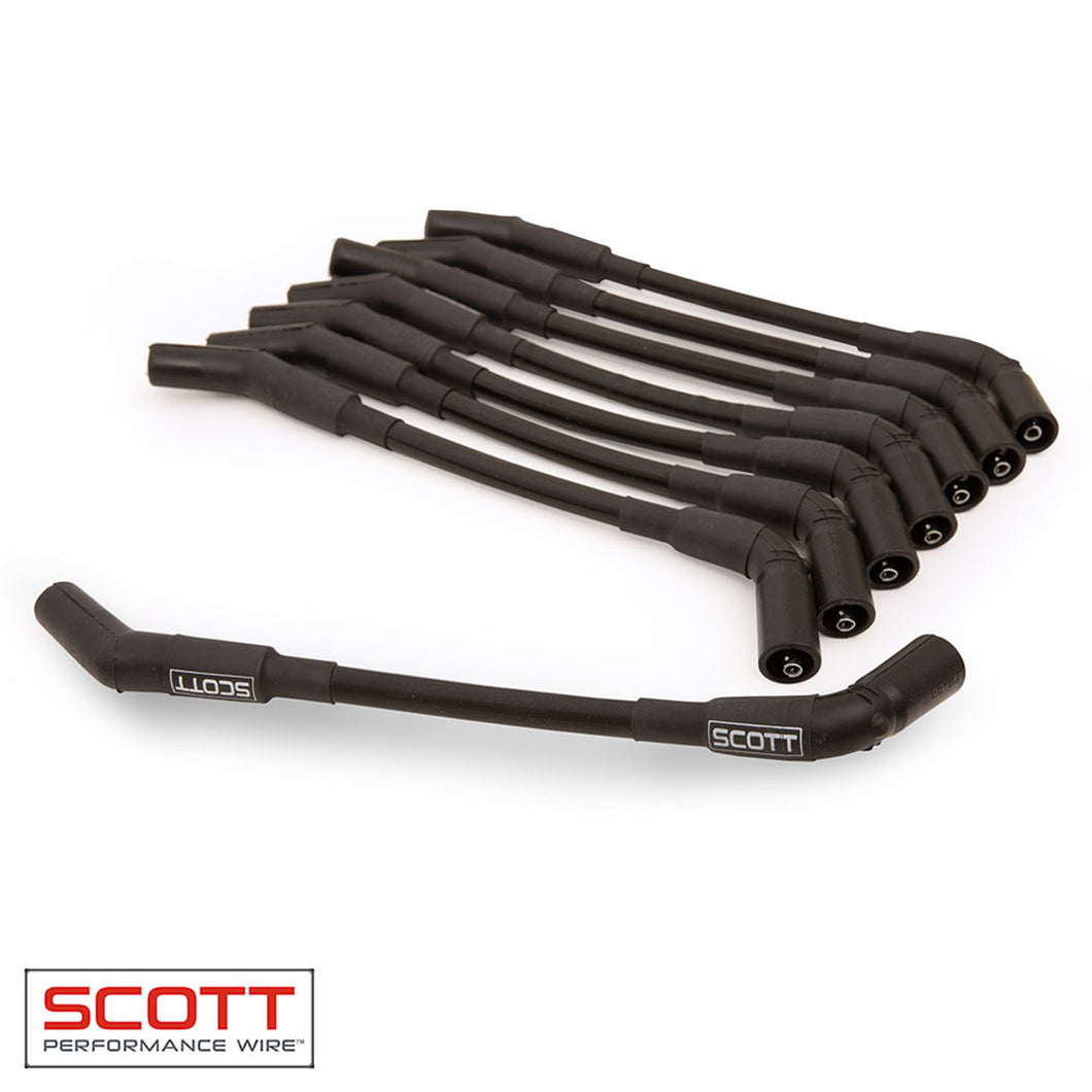 Scott Performance GM LS Truck  Spark Plug Wire Set 45-Deg - Gray CH-LS-T-3