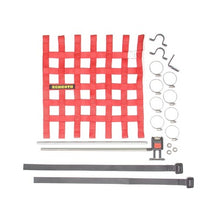 Schroth Window Net Kit with Hardware - Square 16" x 16" Red SR 09043-2