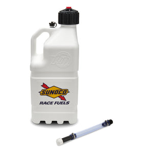 Sunoco Race Jug Gen 3 w/Filler Hose - White