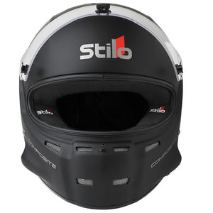 Stilo ST5 GT Helmet with Speakers and Ear Cups - SA2020 - Flat Black - Front