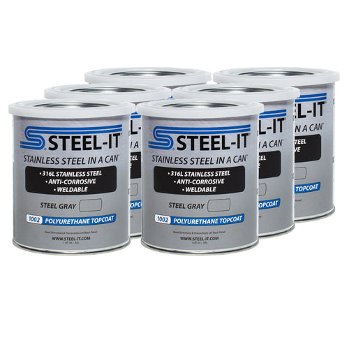 Steel-It Steel Gray Polyurethane Case Quart (CASE1002Q)
