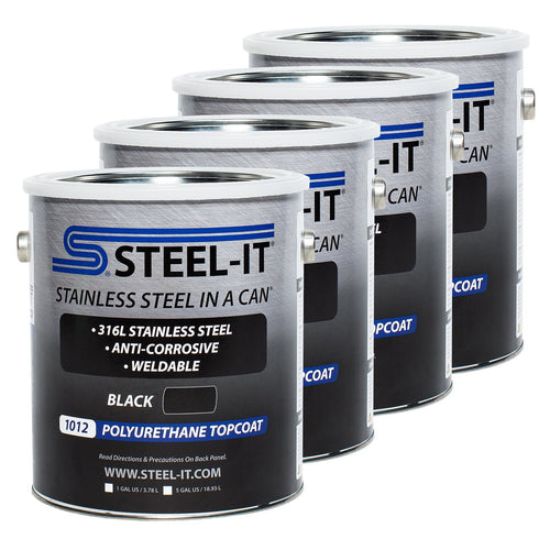 Steel-It Black Polyurethane Case Gallon (CASE1012G)