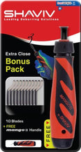 Shaviv Bonus Pack Handle Plus 10 E100 Blades