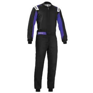 Sparco Rookie Kart Suit - Black/Blue