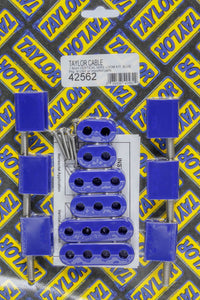 Taylor Cable 7-8mm Vertical Wire Loom Kit Blue 42562