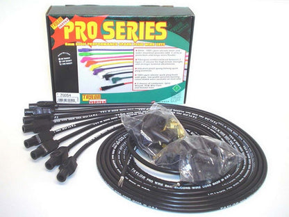 Taylor Cable Spark Plug Wire Set 8mm Black Pro Wire 180 Degree 70054