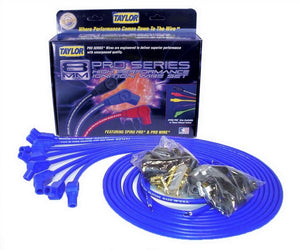 Taylor Cable Spark Plug Wire Set 8mm Blue Spiro-Pro Wires 73653