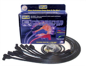 Taylor Cable Spark Plug Wire Set SBC 8mm Pro Race Black 76027