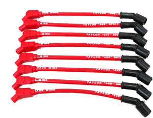 Taylor Cable 409 Spiro-Pro Plug Wire Race Set 135-Degree Red 79213