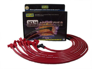 Taylor Cable Race-Fit 409 Plug Wire Red SBC HEI Under Header 79230