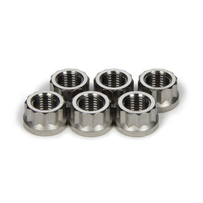 TTi22 Performance Torque Tube Nut Set 6pcs Titanium 12pt