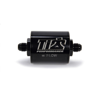 Ti22 Performance 6 AN Fuel Filter Short Style 100 Micron Black