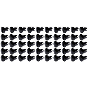 Ti22 Performance Oval Head Dzus Buttons .500 Long Black - 50 pack