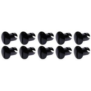 Ti22 Performance Oval Head Dzus Buttons .500 Long Black