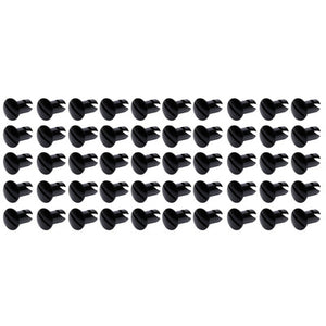 Ti22 Performance Oval Head Dzus Buttons .550 Long Black - 50 pack