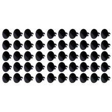 Ti22 Performance Large Head Dzus Buttons .500 Long Black - 50 pack