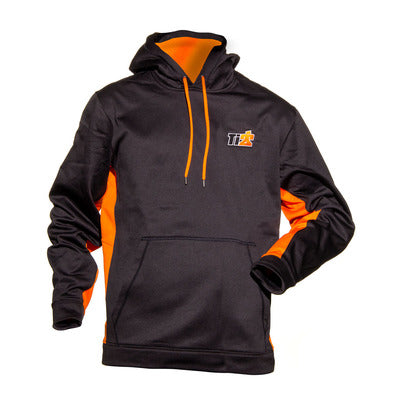 Ti22 Sport-Tek Black Orange Hoodie 