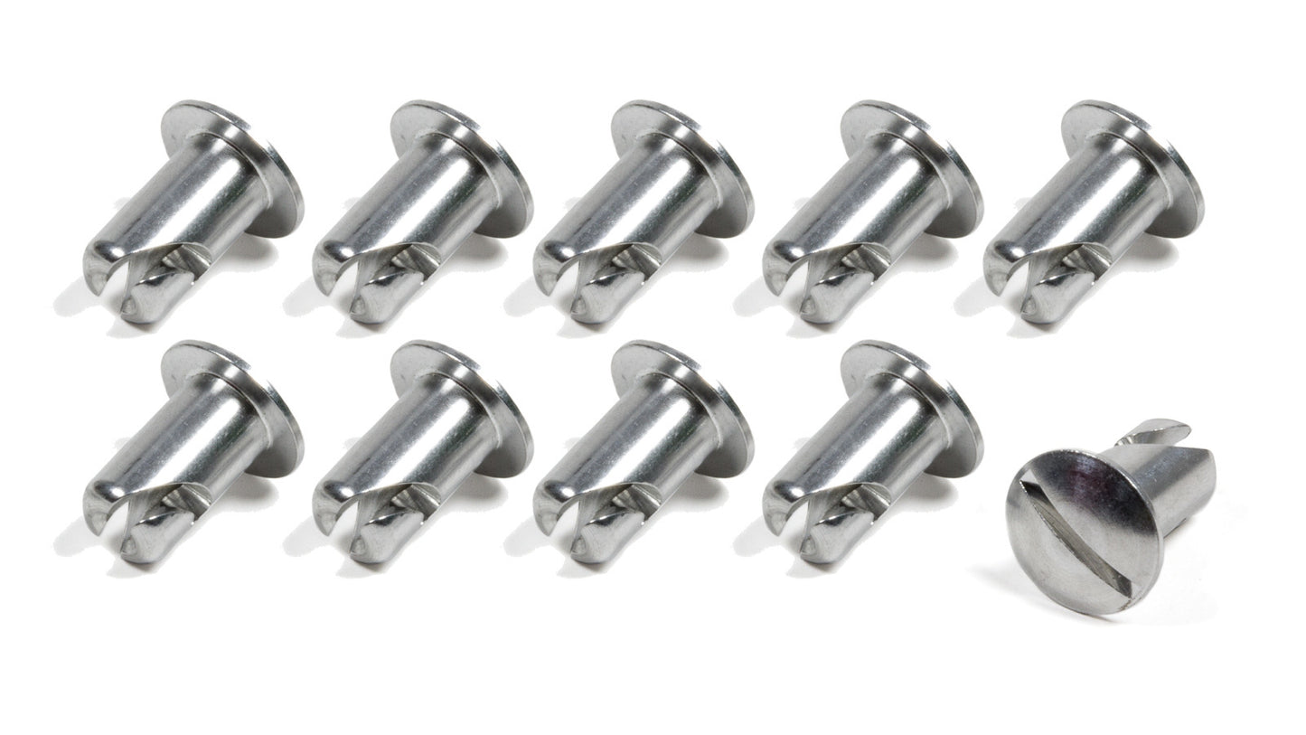 Triple X Oval Head Button Aluminum .500 Long 10 Pack