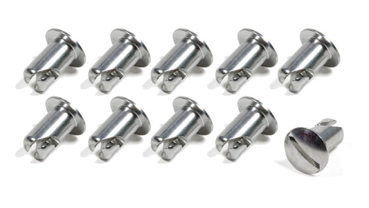 Triple X Oval Head Button Aluminum .500 Long 10 Pack