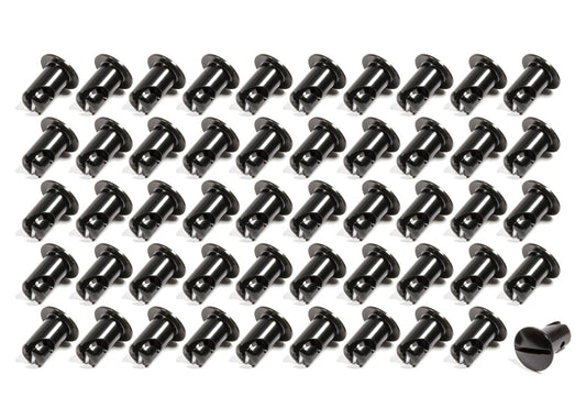 Triple X Oval Head Button Aluminum Black .500 Long 50 Pack