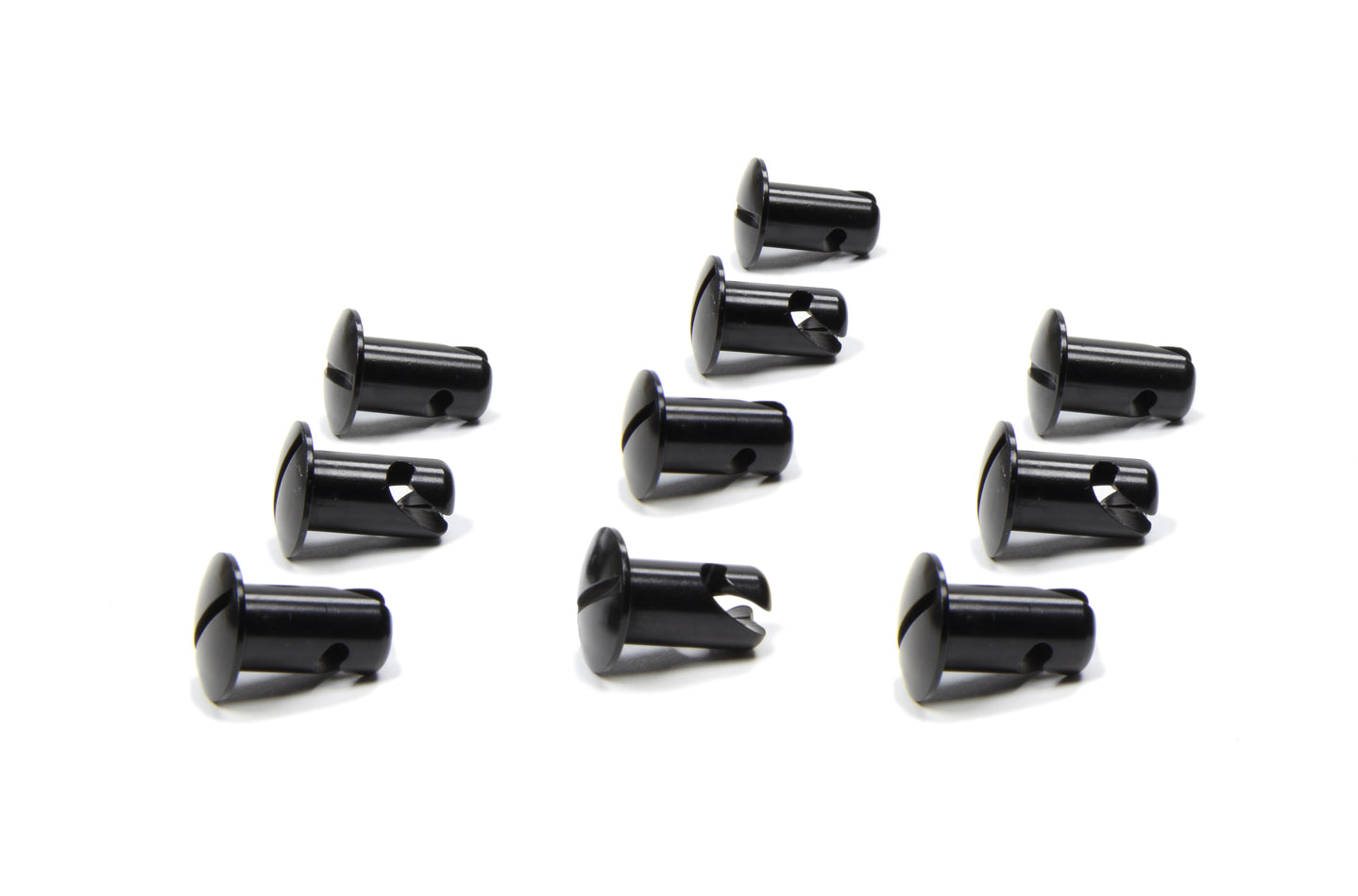 Triple X Oval Head Button Aluminum Black .550 Long 10 Pack