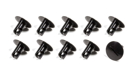 Triple X Large Head Button .500 Long Black Aluminum 10 Pack
