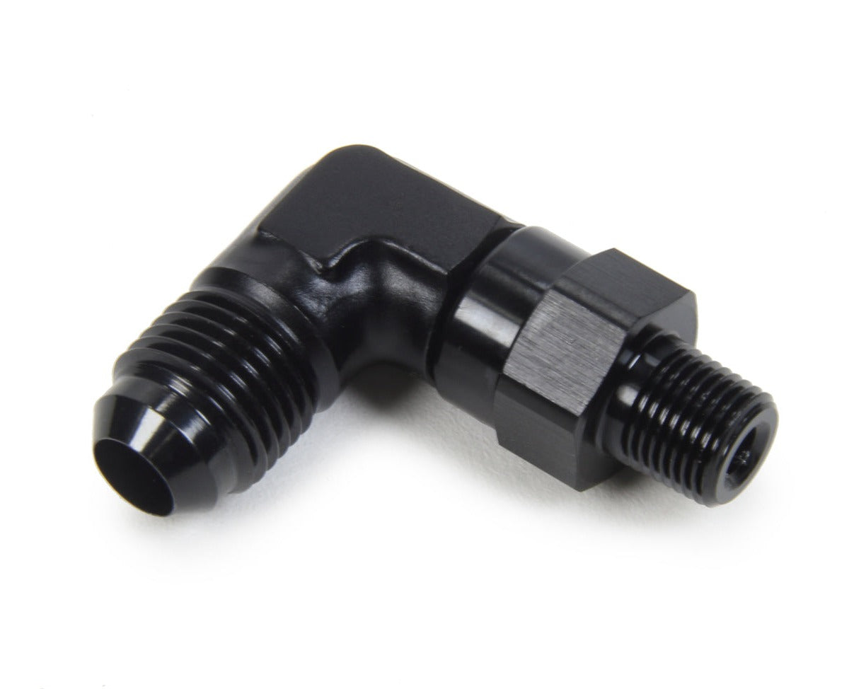 Triple X AN to NPT Swivel 90 Deg #6 x 1/8
