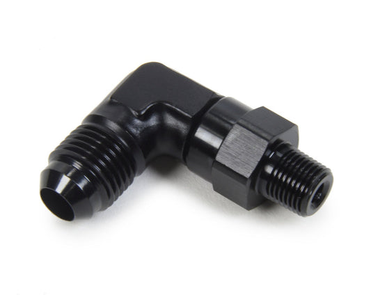 Triple X AN to NPT Swivel 90 Deg #6 x 1/8