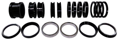 Triple X Axle Spacer Kit 19pcs Black for Both Sides
