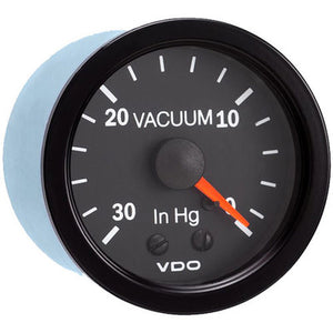 VDO 30" HG Vacuum Gauge, 12V
