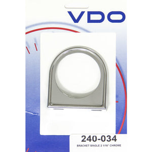 VDO 1 Gauge Mounting Bracket - for 2 1/16" Gauges - Chrome