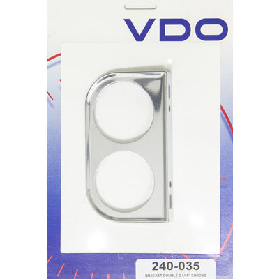 VDO 2 Gauge Mounting Bracket - for 2 1/16" Gauges - Chrome