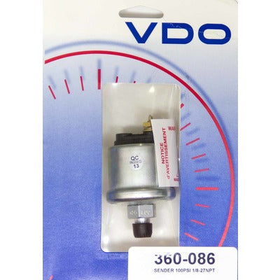 VDO Pressure Sender 100 PSI 1/8-27NPT