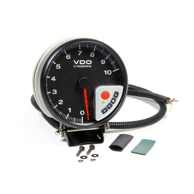 VDO 0-10K RPM PRT Performance Tachometer Black with Resettable Shift Point