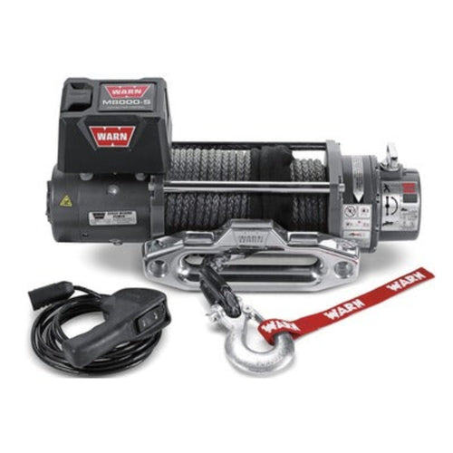 Warn M8000-S Winch with Synthetic Rope 8000# 87800