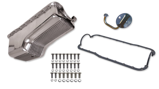 Weiand Engine Pan Kit 4qt Aluminum Finned SBF 289/302 6524FWND