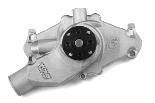 Weiand Water Pump SBC Short, Satin 9222