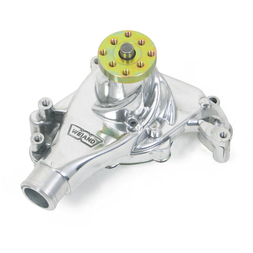 Weiand Water Pump SBC Action Plus Long, Polished 9240P