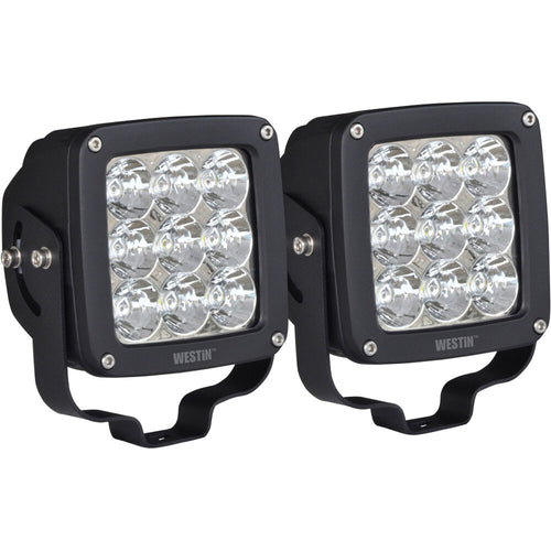 Westin Axis LED Auxiliary Light SquareFlood Pattern (Pair) 09-12219B-PR