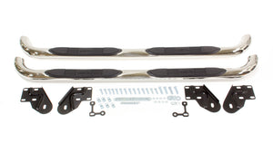 Westin E-Series 3 Round Nerf Bars Dual Step Pad 99-16 Ford F250/F350 Super Duty SuperCab (Polished) 23-1310