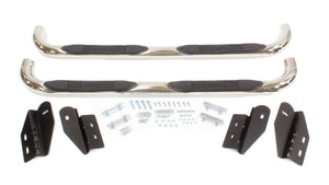 Westin E-Series 3 Round Nerf Bars Dual Step Pad 99-04 Ford F150/F250 SuperCab (Polished) 23-1430