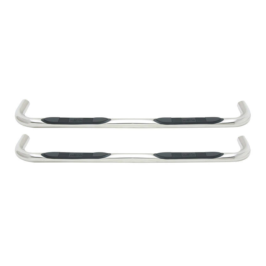 Westin E-Series 3 Round Nerf Bars Dual Step Pad 09+ Ram 1500 Quad Cab (Polished) 23-3550