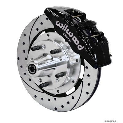 Wilwood Front Disc Brake Kit 140-10742-D with Drilled Rotors 140-10742-D