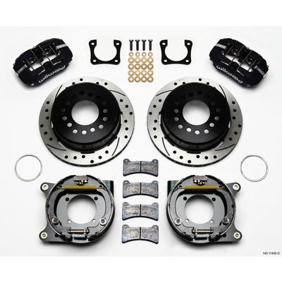 Wilwood Forged Dynapro Rear Disc Brake Kit with Parking Brake 140-11400-D for 12-Bolt Chevy