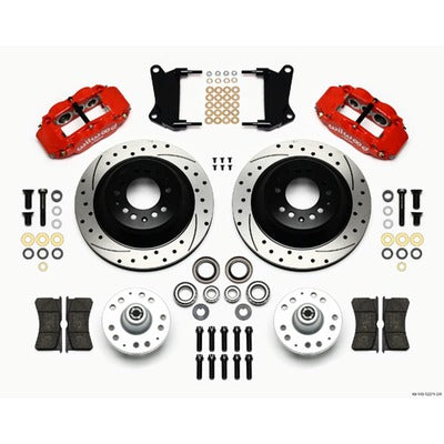 Wilwood Front Disc Brake Kit Red 67-72 Camaro Nova 12.88